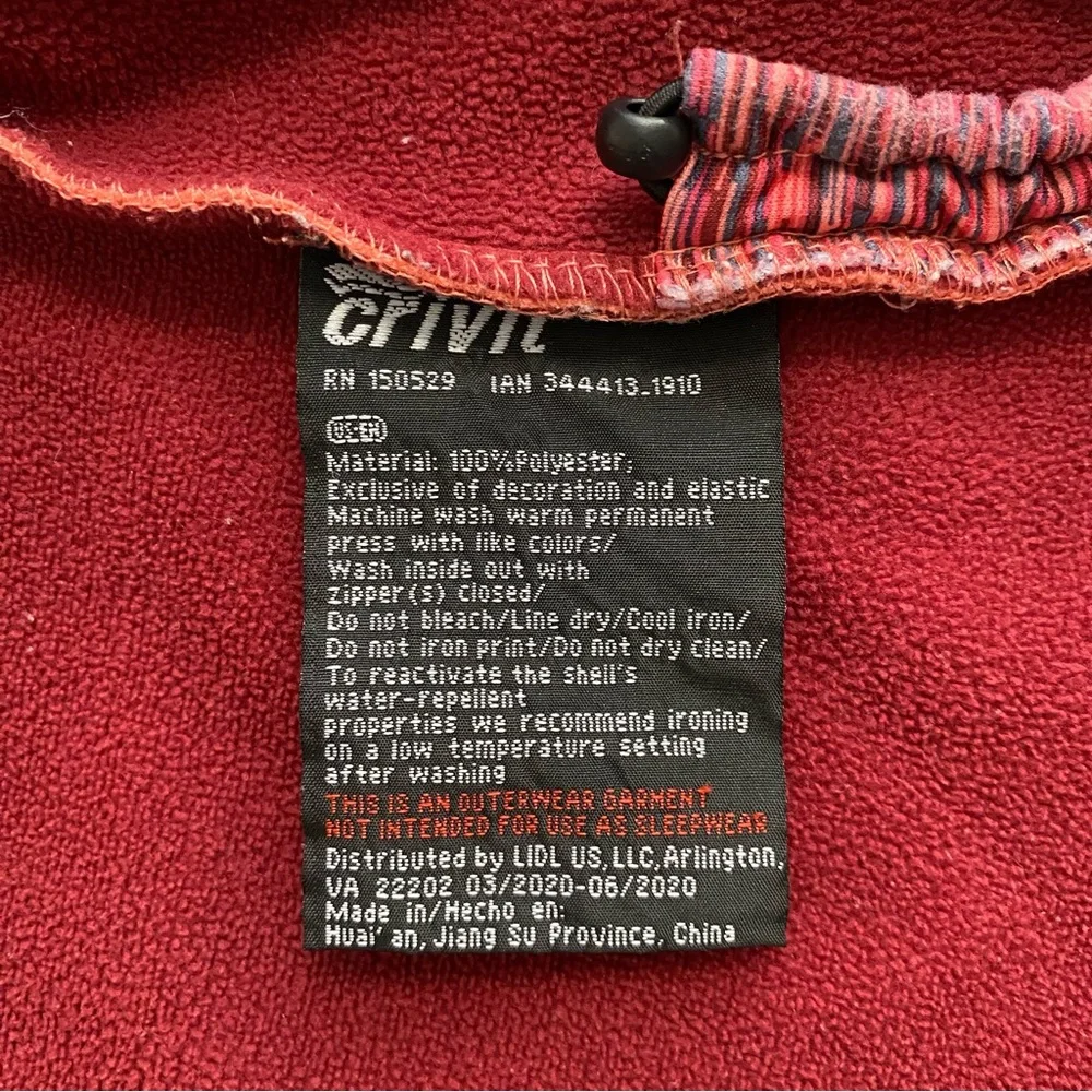 Crivit Toddler Girls Softshell Full Zip Hooded Jacket Pink Sz 2-4 YRS Outerwear